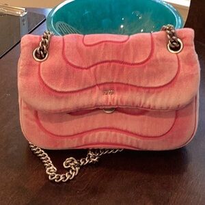 Pink Quilted Chain Shoulder Bag
